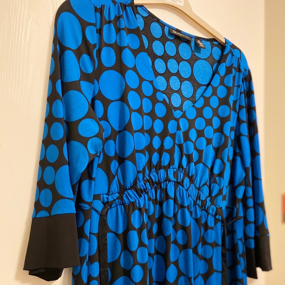 INC Blue Polka Dot Dress